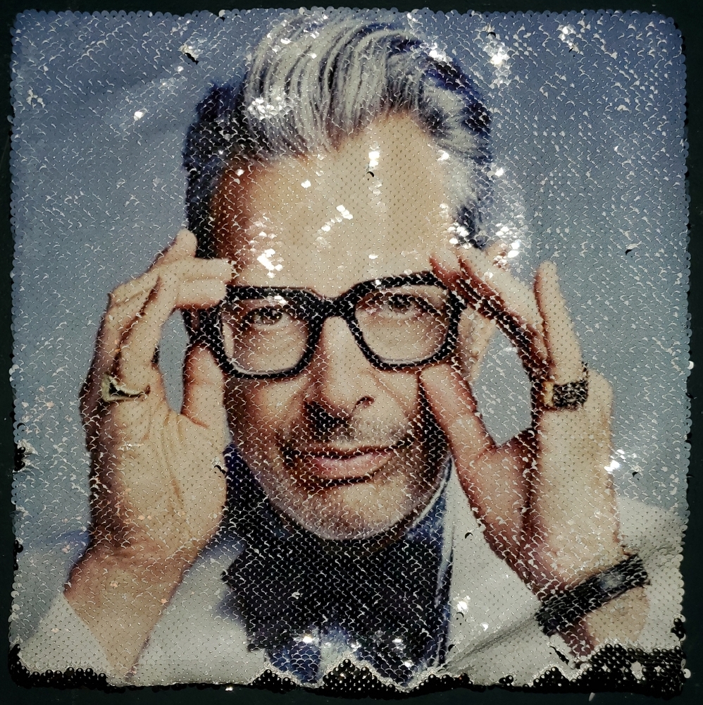 Jeff Goldblum throw pillow cover sequin pillowcase